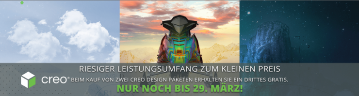 Beim Kauf von 2 Lizenzen bekommen Sie eine 3. Lizenz gratis PTC Aktionsangebot 3. Lizenz gratis